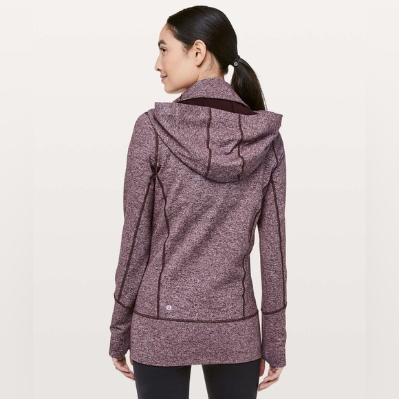 Lululemon Stride Jacket II Heathered Black Cherry size 4 - Picture 3 of 14